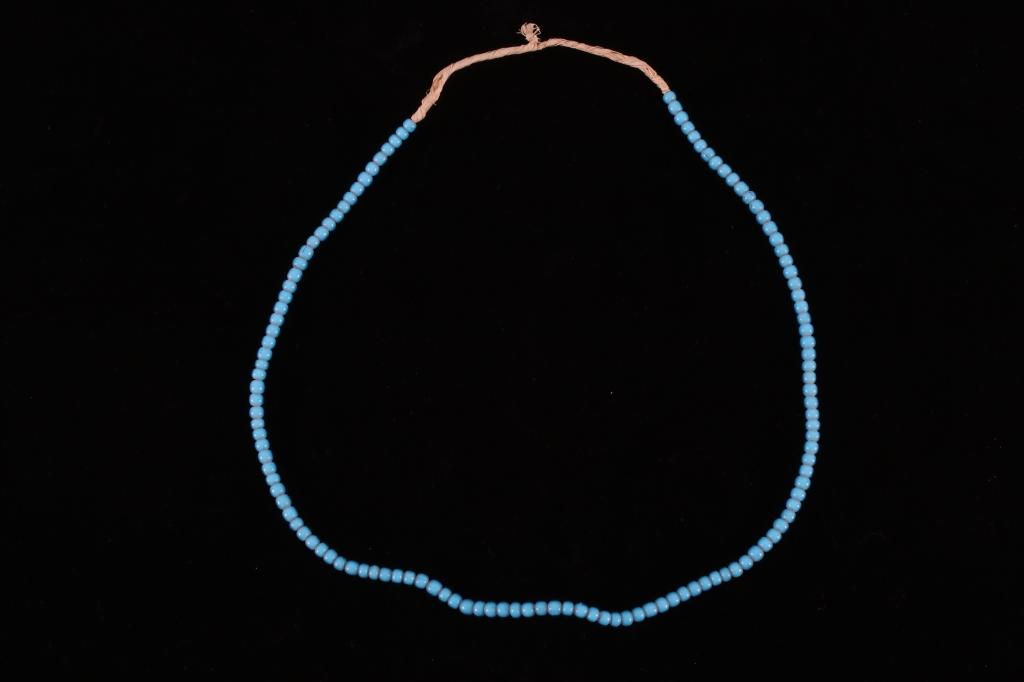 Hudson Bay Blue White Heart Trade Bead Necklaces