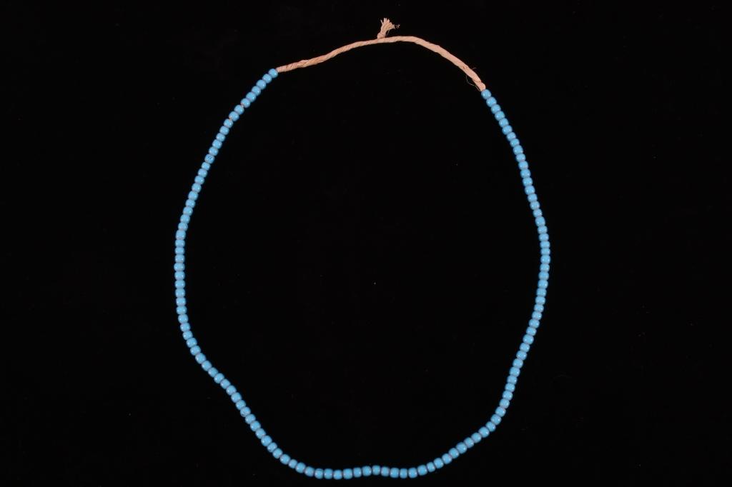 Hudson Bay Blue White Heart Trade Bead Necklaces