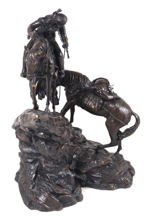 Jim Davidson Western Indian Successful Hunt Statue