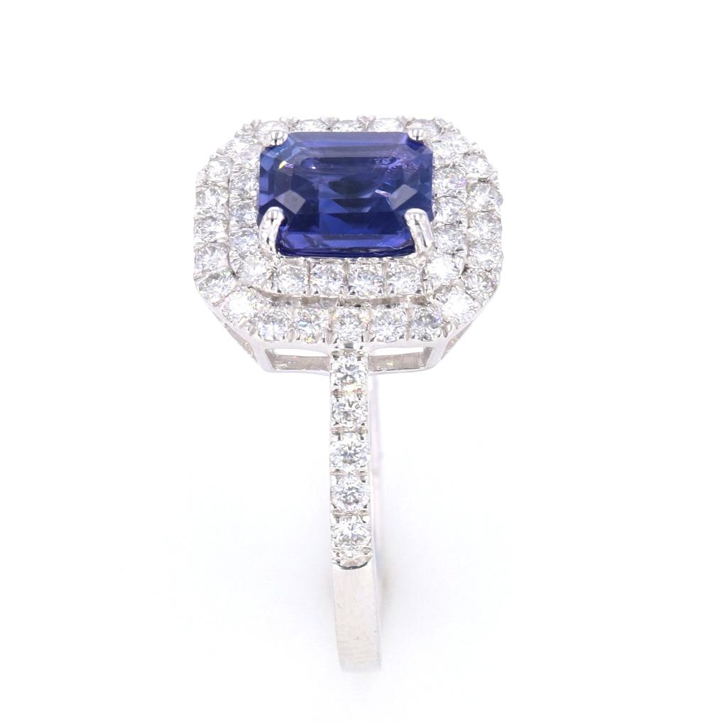 Rare Unheated Color Change Sapphire Diamond Ring