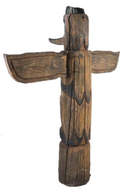 Native American Wood Eagle Totem Pole