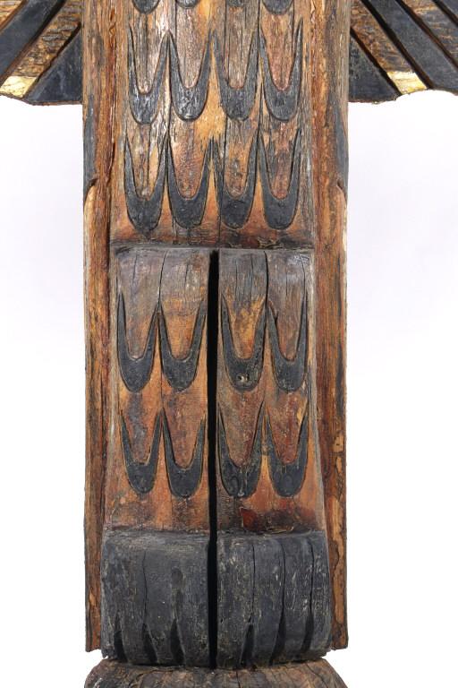 Native American Wood Eagle Totem Pole