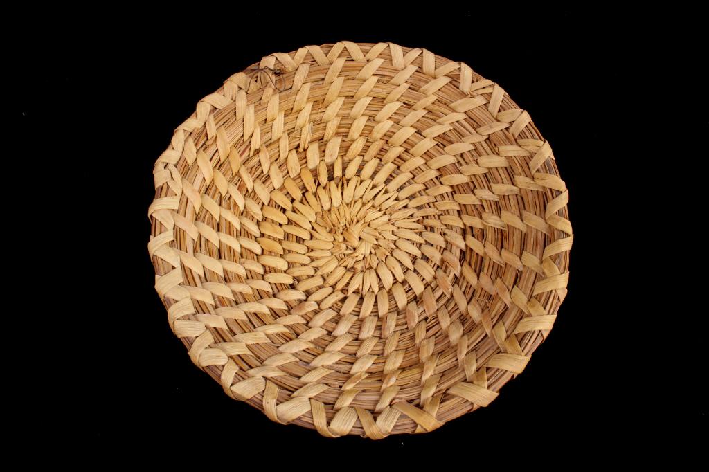 Collection of Three Papago Wheat Stitch Baskets