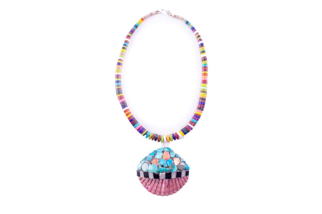 Santo Domingo Inlaid Shell & Multi Stone Necklace