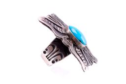 Navajo Shawn Cayatino Silver & Turquoise Ring