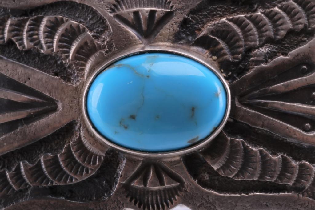 Navajo Shawn Cayatino Silver & Turquoise Ring