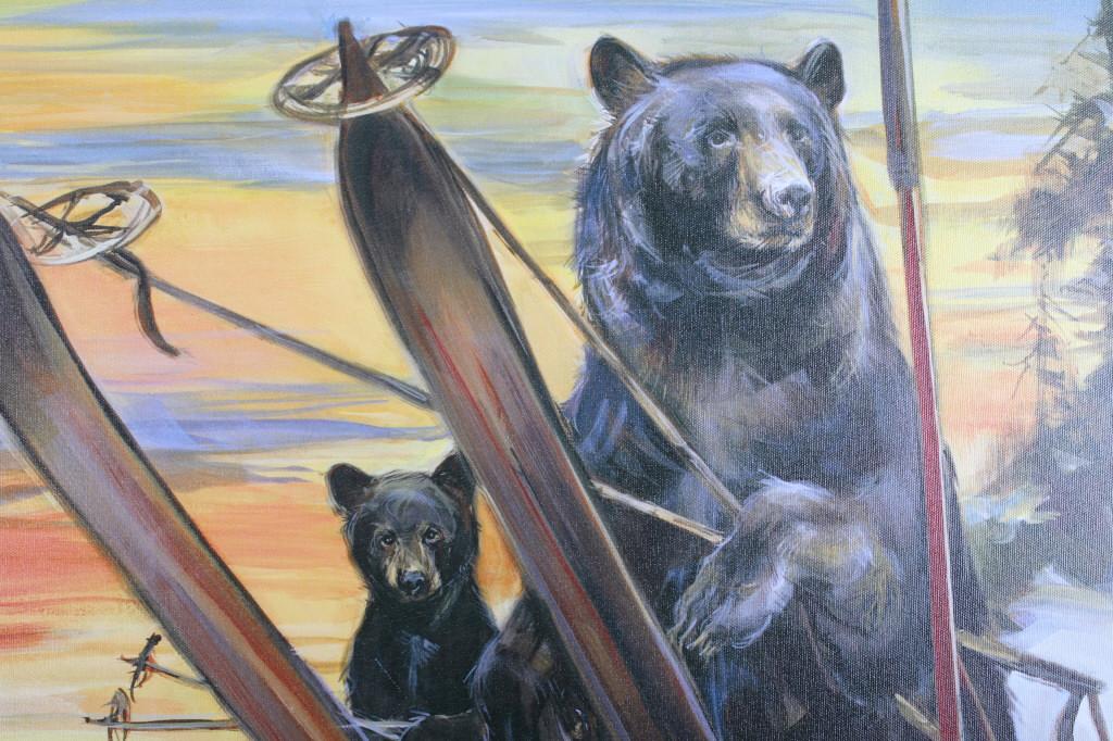 Marilynn Dwyer-Mason "The Last Run" Ski Bears Art