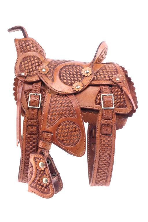 Pugsley & Cia. Tooled Salesman Sample Saddle 1950