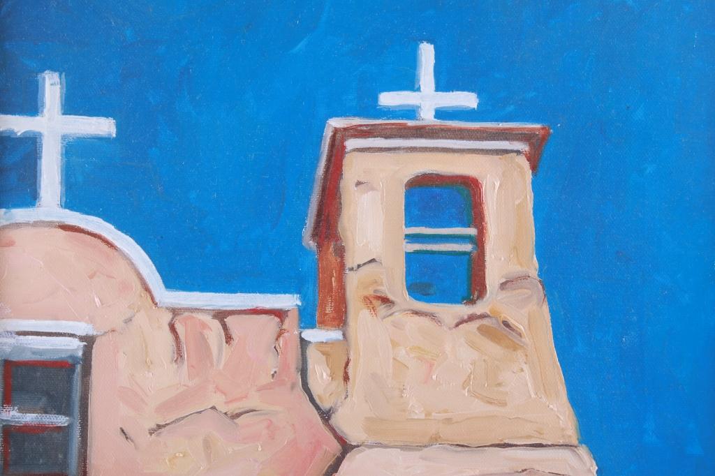 Dean A. Porter (1939- ) Ranchos de Taos c. 1989