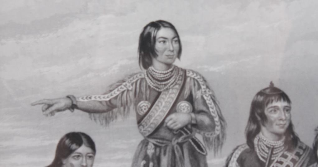 C. 1840's Fanny Corbaux Ojibwe Indian Etching