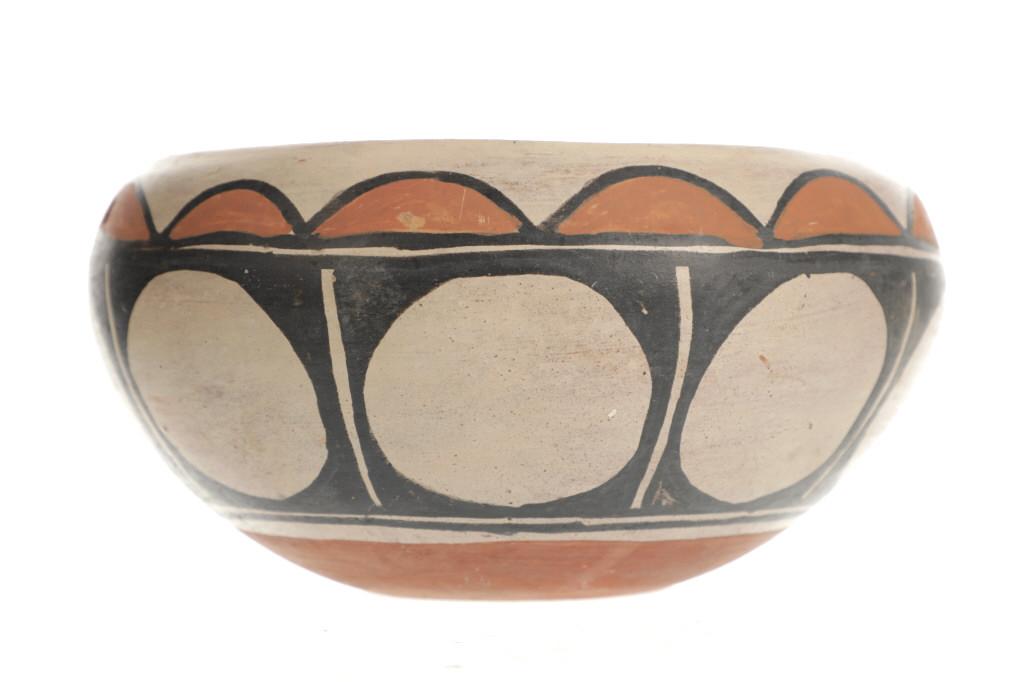 C. 1930-1950's Santo Domingo Pottery Dough Bowl