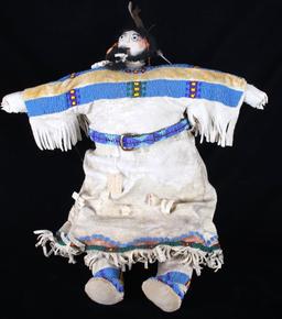 Northern Cheyenne Beaded Hide Doll Anna Clubfoot