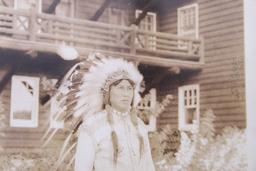 American Indian Glacier Real Photo Post Cards