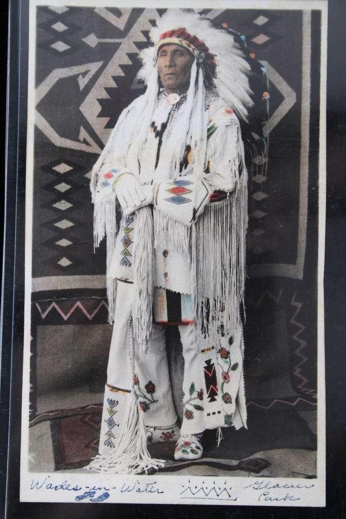 American Indian Glacier Real Photo Post Cards