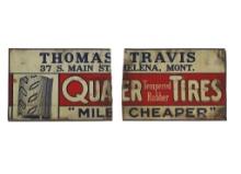 Quaer Tires Thomas Travis Helena, Mont. Ad Sign