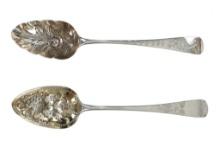 1804 English Made Sterling Serving Spoons (2)