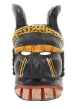 Mexican Negrito Carved Wood Dance Mask