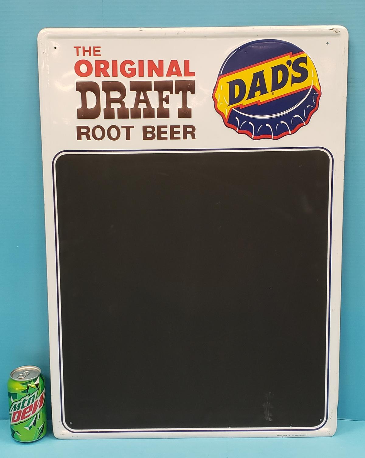 Dad's Root Beer Chalk Menu Board