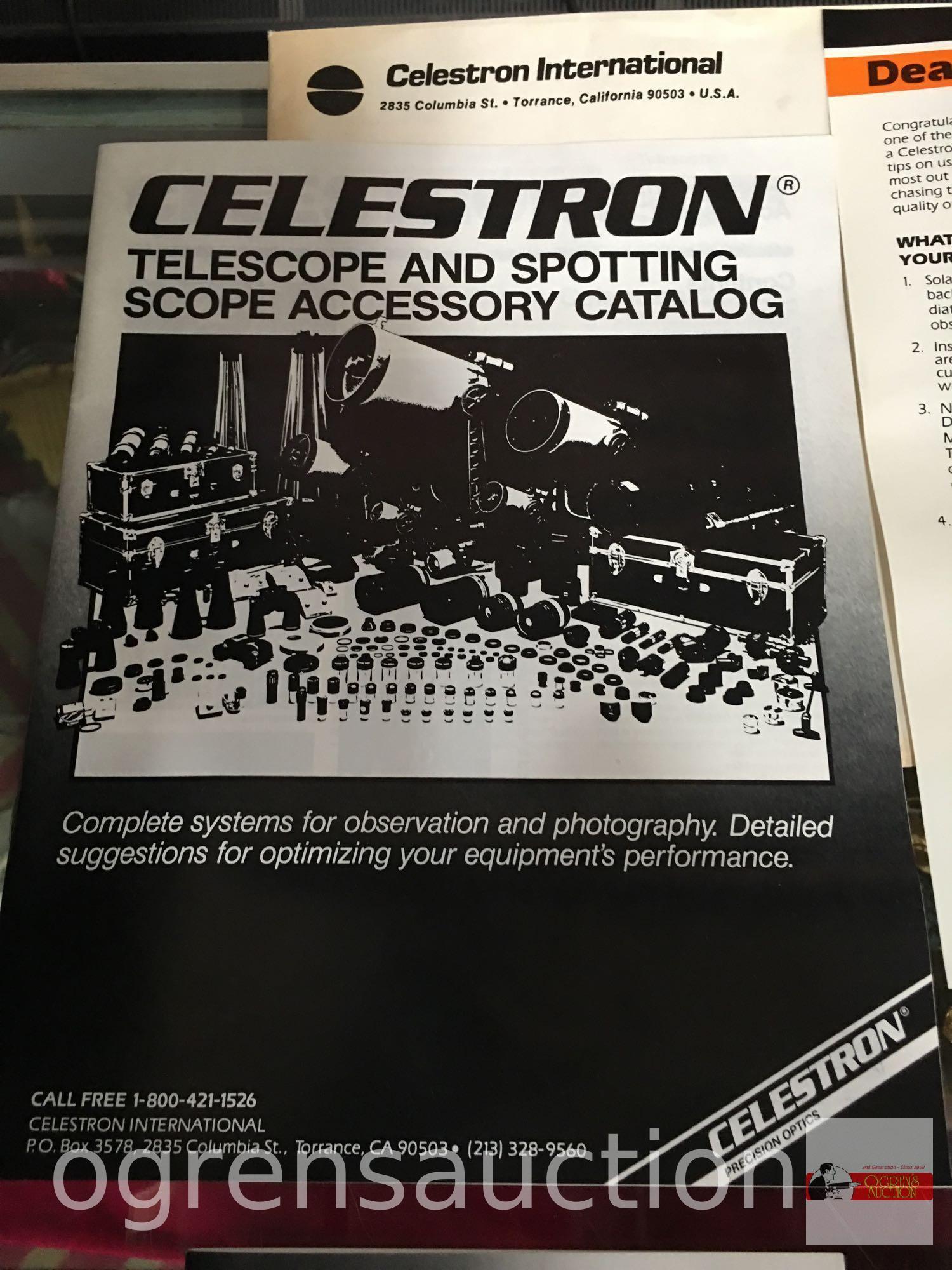 Celestron C90 series telescope and case