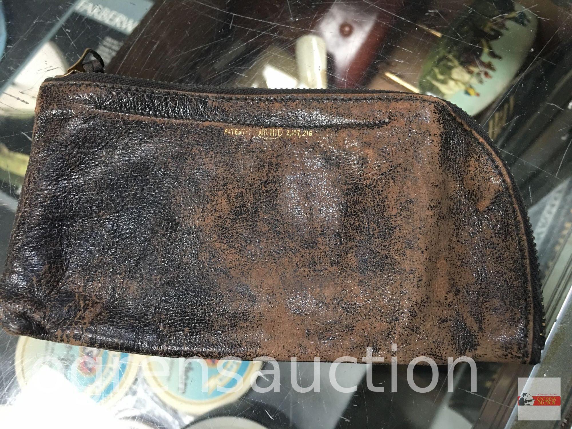 Jewelry holders, Becker leather pouches, Persian coin purse, leather bill holder, gloves etc.