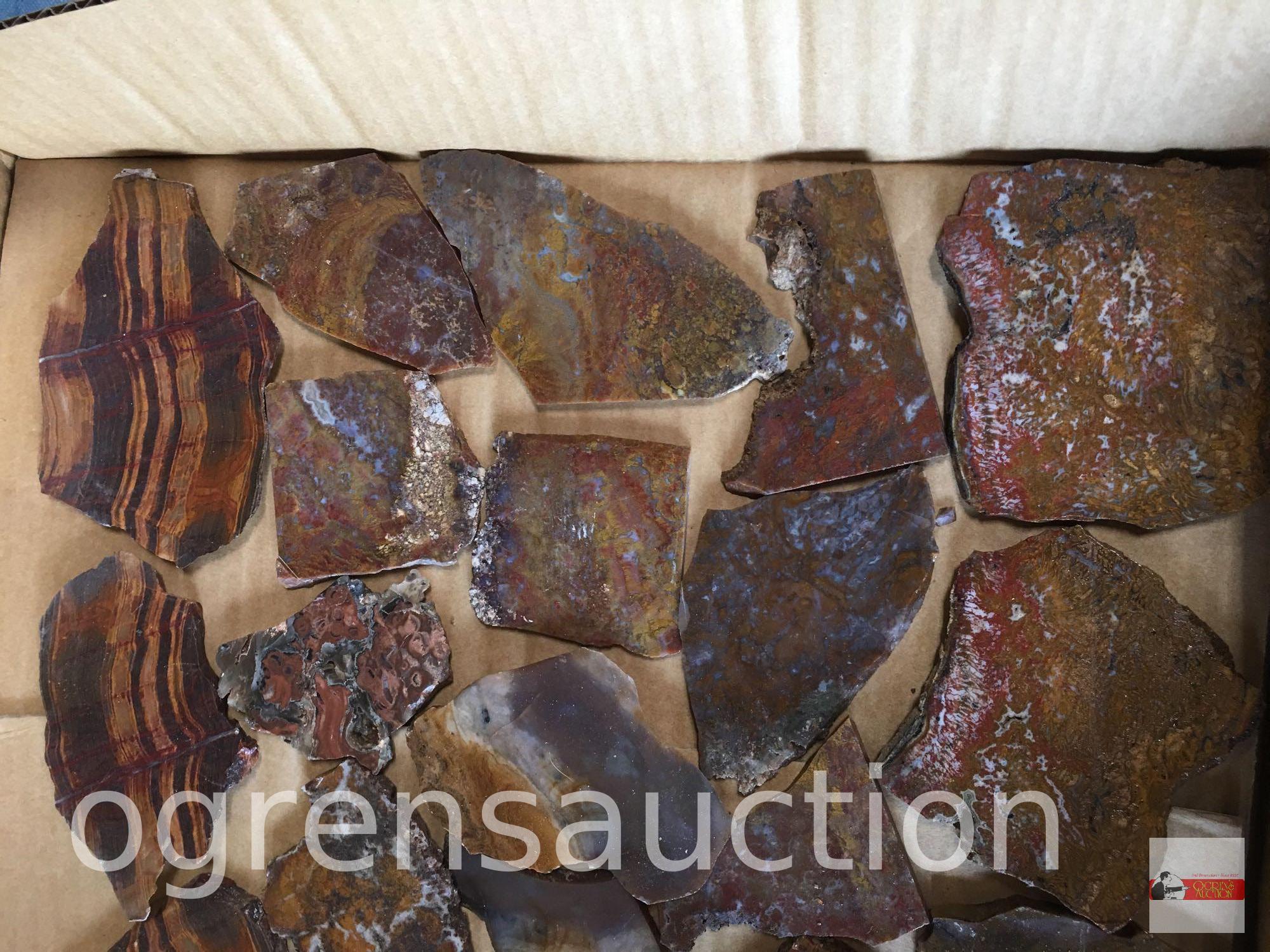 Lapidary - stone slabs 4"w, 5"w, 6" w