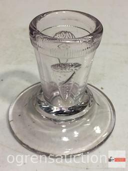 Glass ice cream cone holder,