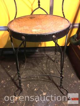 vintage ice cream parlor chair, 36.5"h