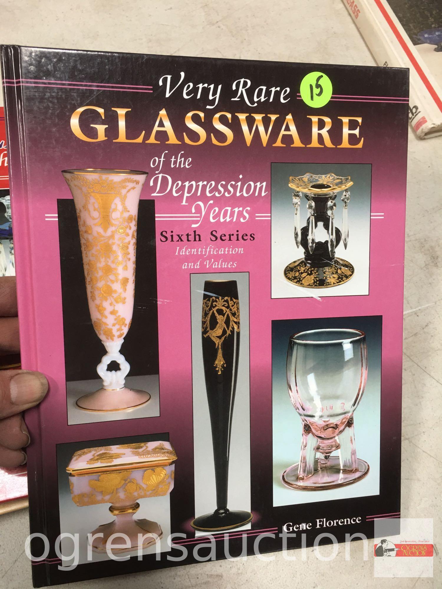 Collector Books - Glassware, Milk Glass, Cambridge, Depression glass, Opalescent Glass