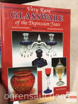 Collector Books - Glassware, Milk Glass, Cambridge, Depression glass, Opalescent Glass