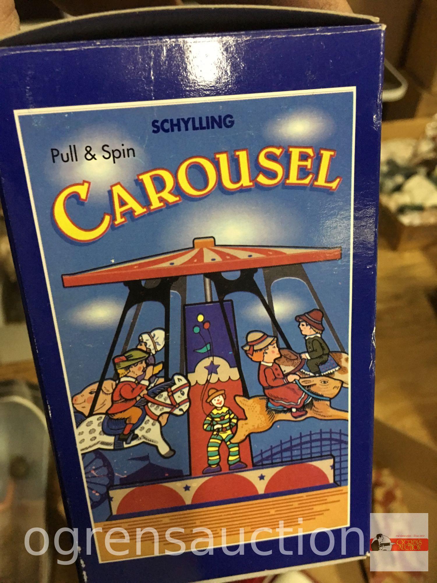 Toys - Car, carousel, Viewmaster, tank