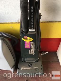 3 Vacuum cleaners - Oreck xl4000, Eureka Powerline, Kenmore canistser