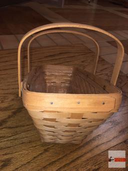 Longaberger Baskets - Handwoven, Dresden, Ohio, USA 1991, signed w/insert protector