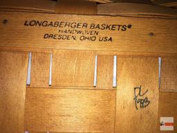 Longaberger Baskets - Handwoven, Dresden, Ohio, USA 1993 signed JW Collection, Orig. Easter Basket