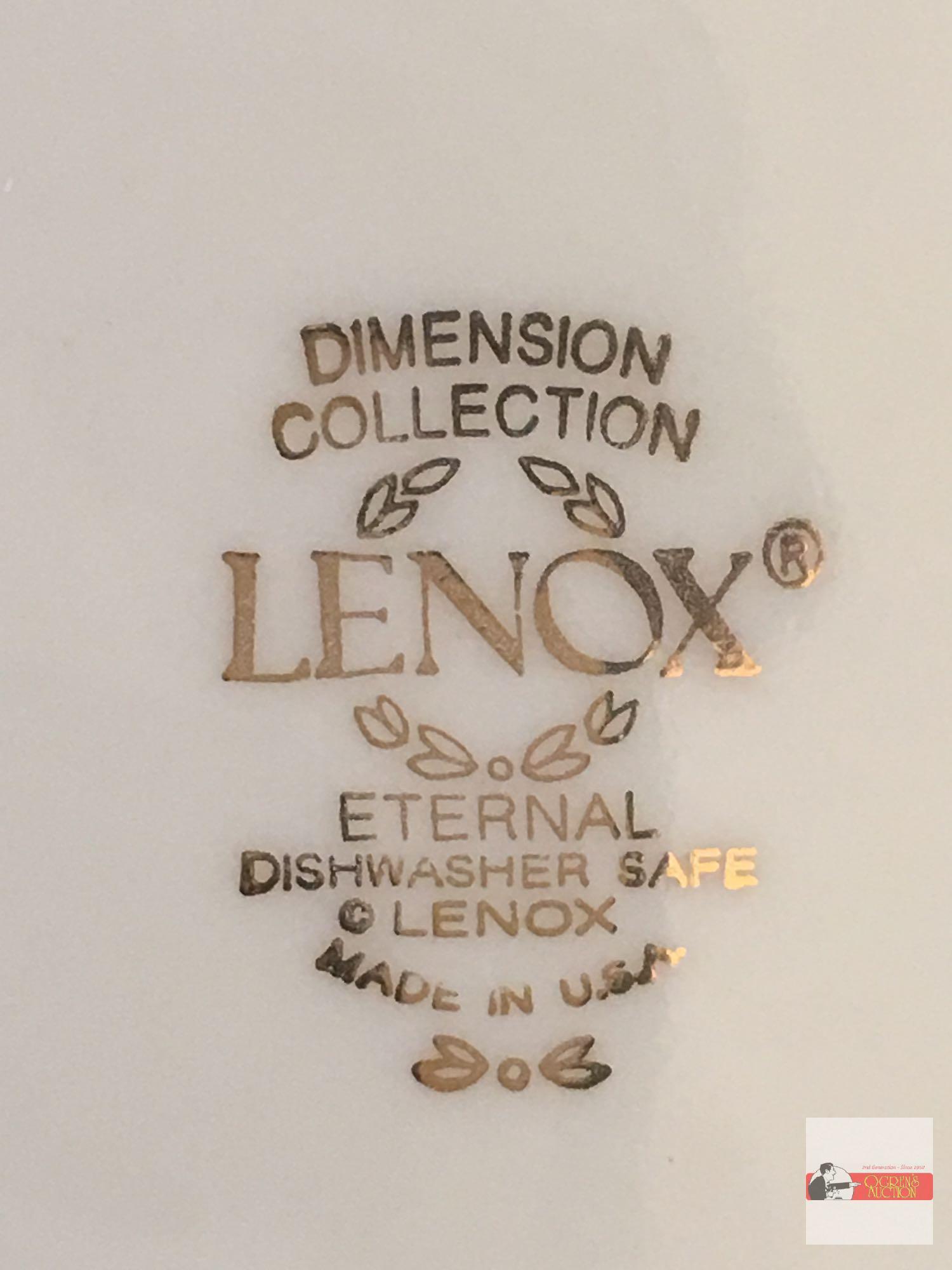 Lenox - Dimension Collection "Eternal" pattern, Millennium Edition platter 11.75"w, vase 7.5"h, swan