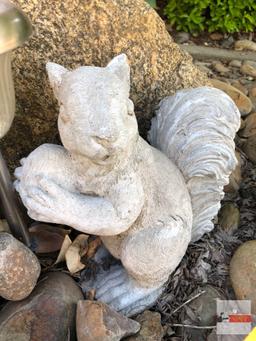 Yard & Garden - 4 squirrels, 2 cement, 2 resin 12"h, 14"h 10"h