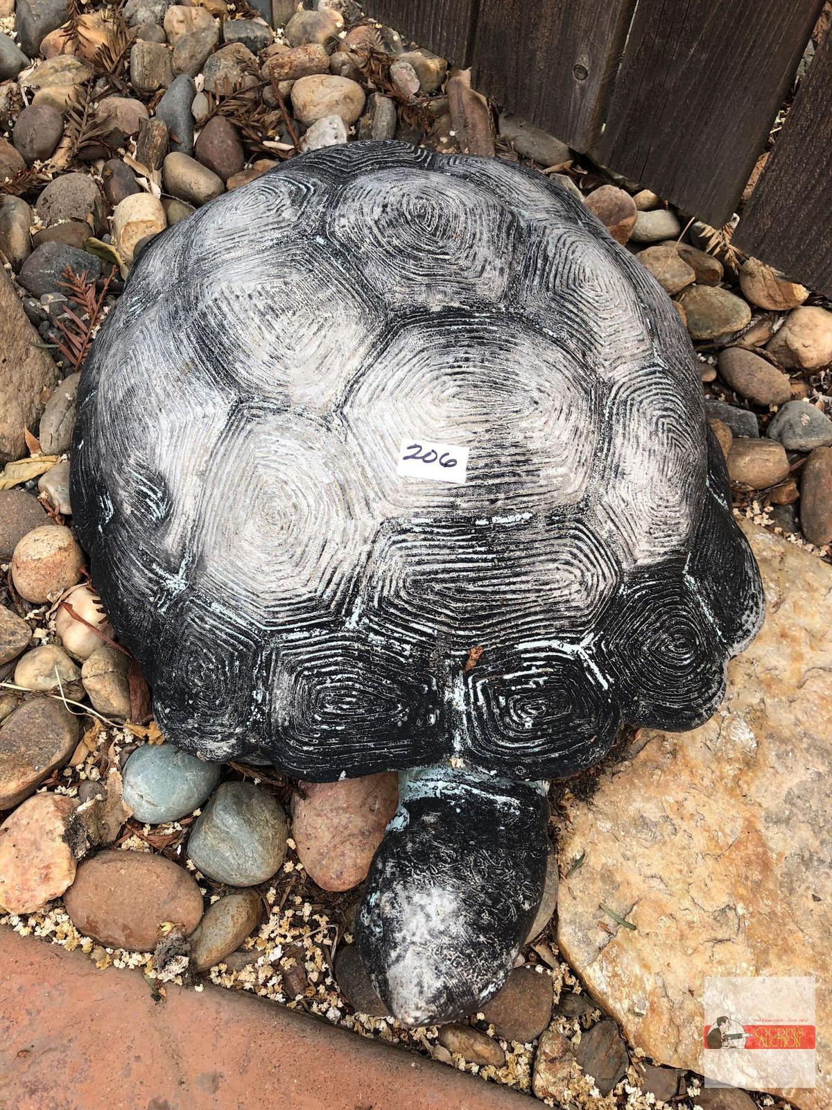 Yard & Garden - cement turtle statuary, 18"wx13"wx8"h