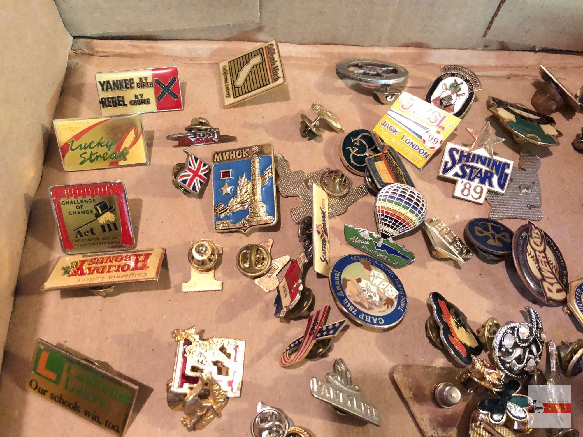 Jewelry - pins, event pins, service pins, collector pins, Yosemite, Mason's etc.