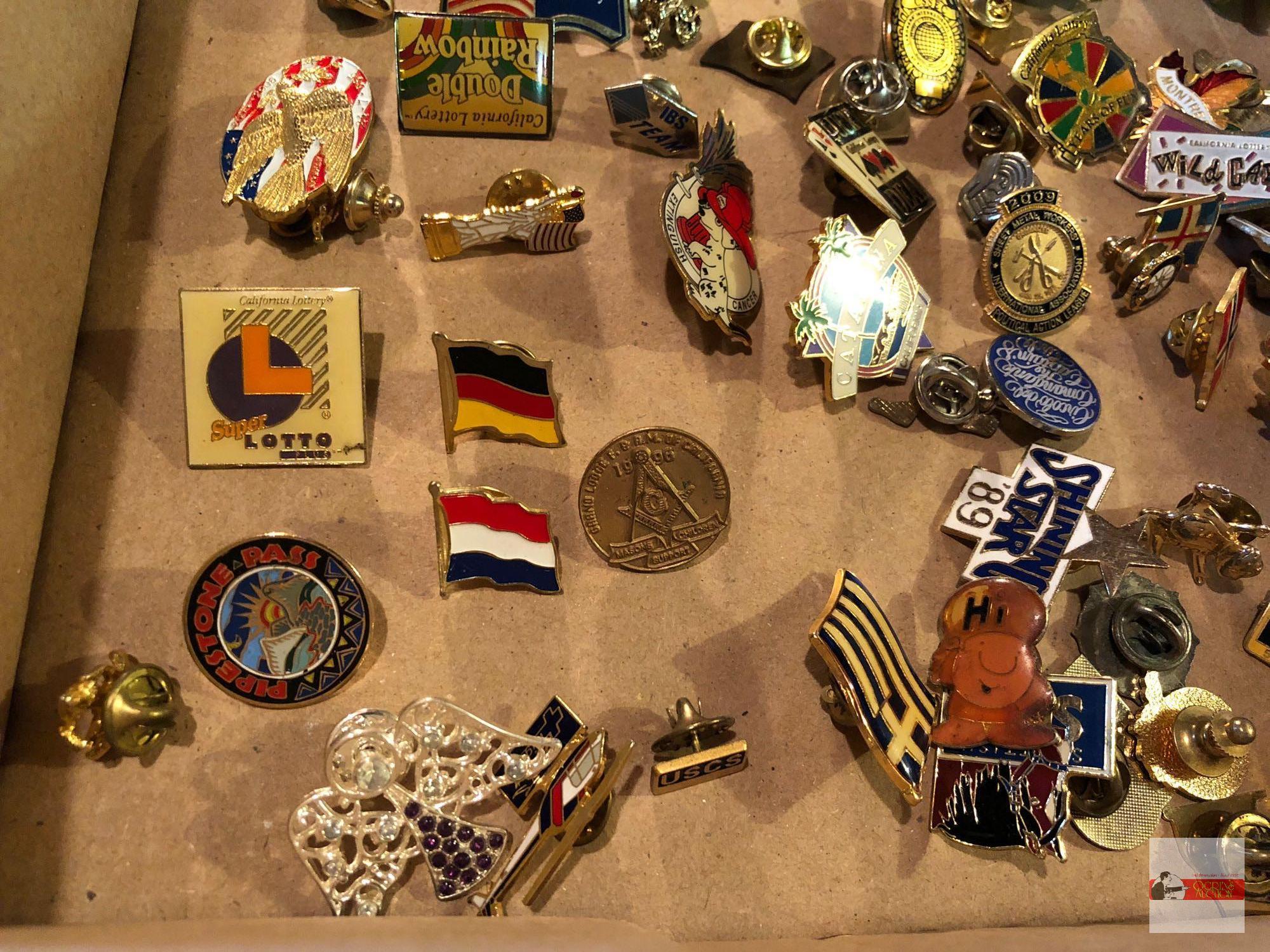 Jewelry - pins, event pins, service pins, collector pins, Yosemite, Mason's etc.