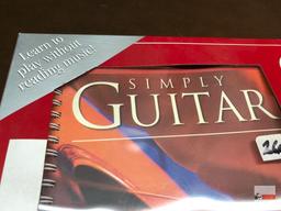 Simply Guitar Book & DVD, boxed set 64 page full color book, 48 min. DVD guitar class, new in box