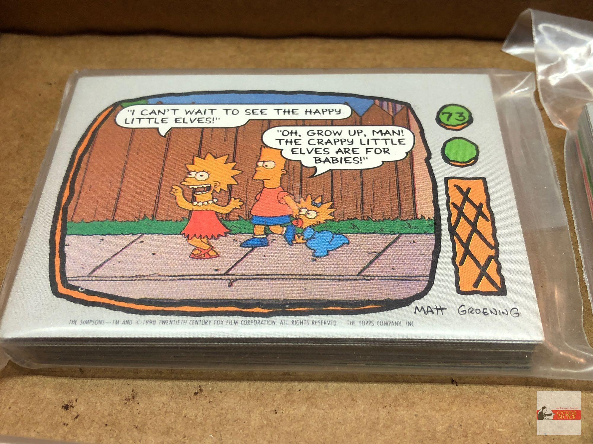 Collector cards - misc. tv shows, 5 packages of Simpsons etc.