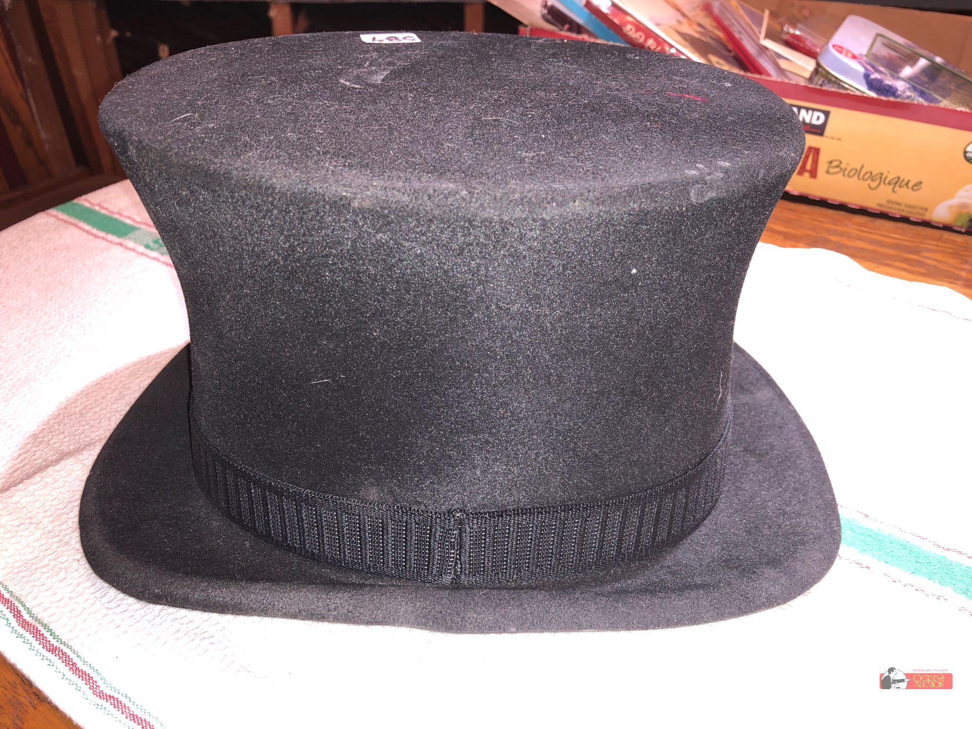 Vintage top hat, RHG Hat Co. So. ElMonte, Calif.