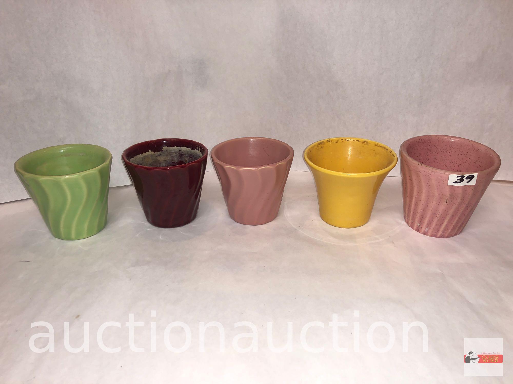Stoneware - 5 Bauer planter pots