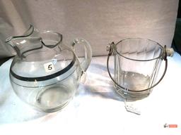 Glassware - 2 - Pitcher and ice bucket