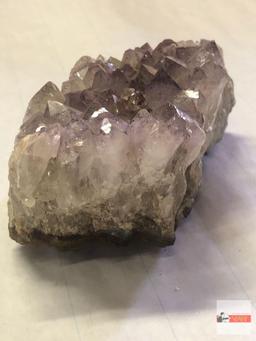 Quartz Crystal - Light purple amethyst, 4.5"wx2.5"w