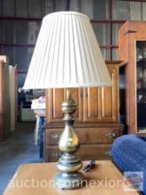 Table Lamp, brass 34"h