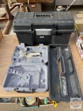 Tools - DeWalt heavy duty tool box 24"wx11"d, Dremel poly case and extra tool box tray 22"w