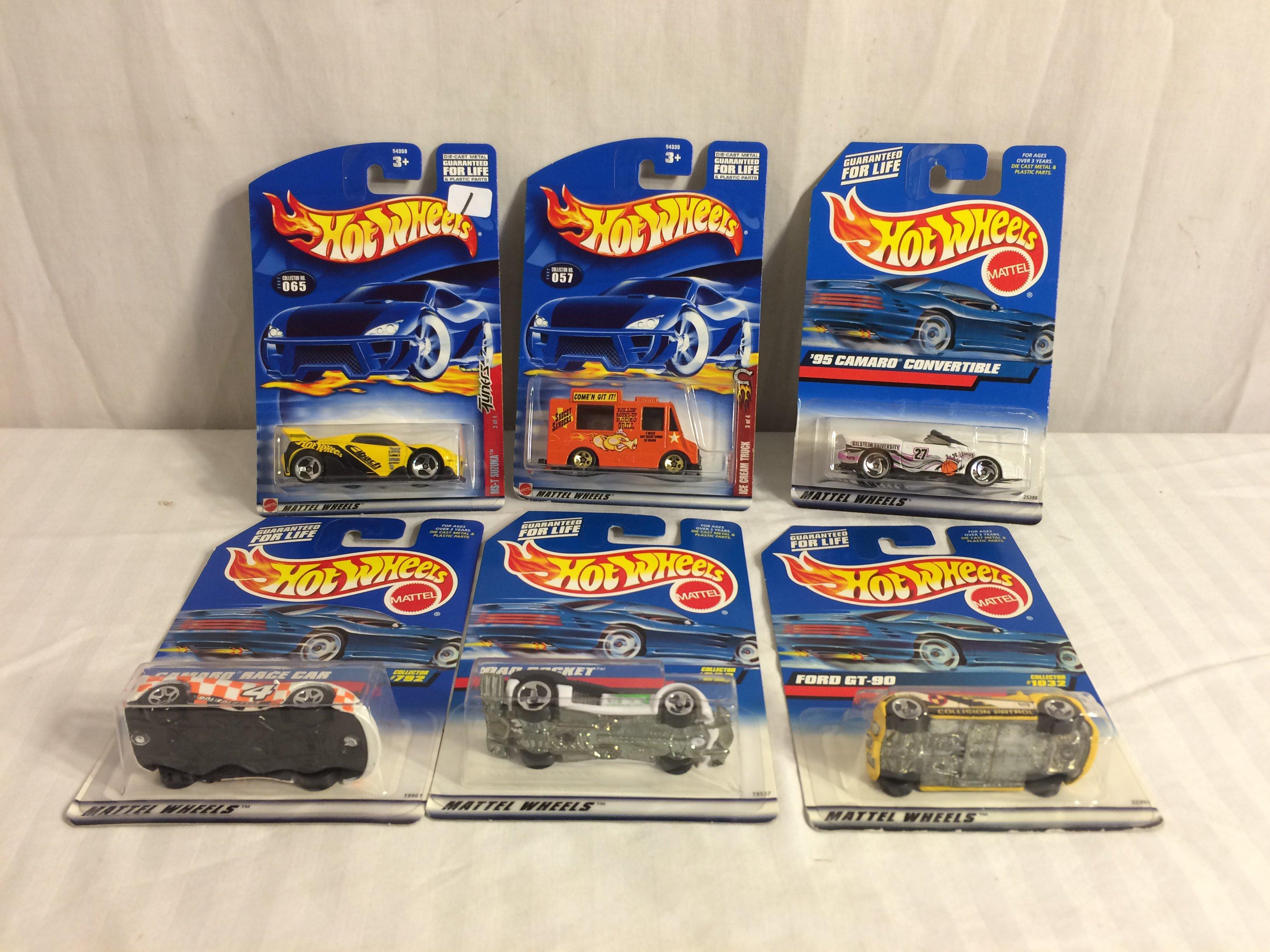 Lot of 6 Pieces Collector New in Package Hot wheels Mattel 1:64 Scale Die-Cast Metal & Plastic Parts