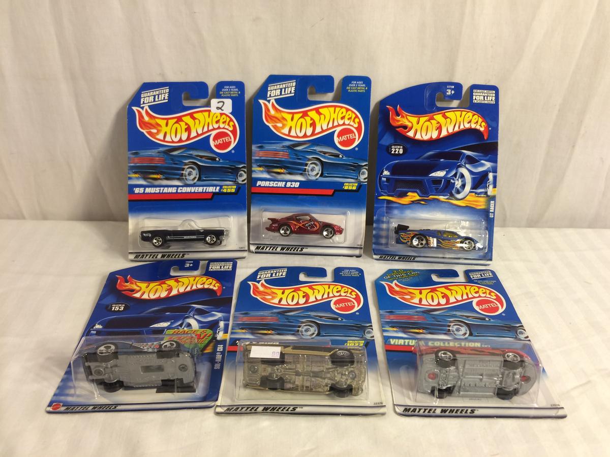 Lot of 6 Pieces Collector New in Package Hot wheels Mattel 1:64 Scale Die-Cast Metal & Plastic Parts