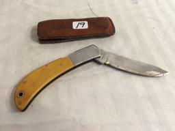 Collector Vintage Loose USA Seki Japan 4" Folded Knive