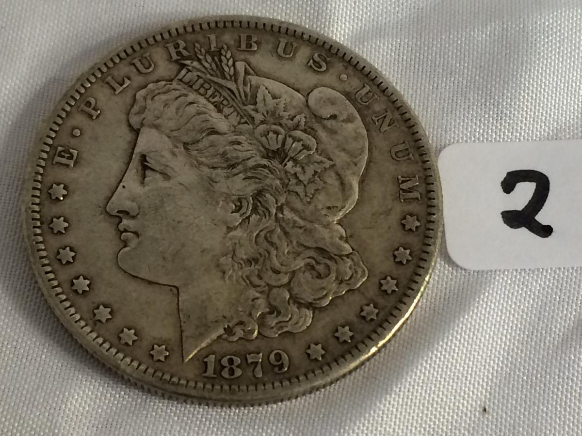 Collector Vintage 1879-S Morgan Silver One Dollar US $1 Silver Coin